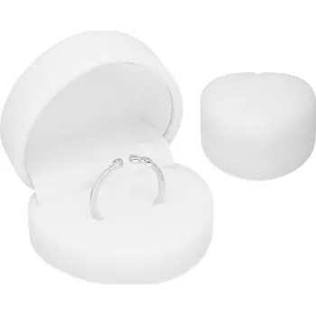 Dárková krabička Krabička Přívěsek s bílým Prstýnek srdce