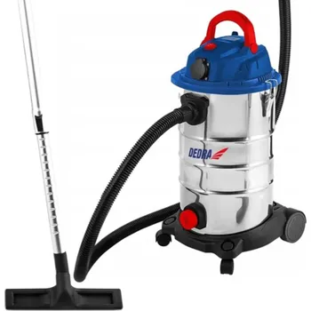 Vysavač Vysavač Dedra bezsáčkový pro suché i mokré vysávání s funkcí foukání, 1600W, 30L, zásuvka, oklepávač