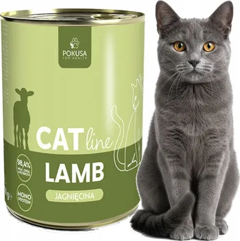 Krmivo pro kočku Pokusa CatLine Jehněčí - jehněčí maso - krmivo pro dospělé kočky 400 g