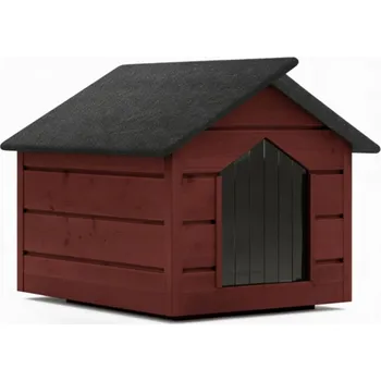 Bouda pro psa Zatepletá bouda pro psa L 80x64x61 cm DECHLAND BP011 mahagon