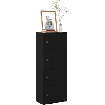 Knihovna Regál na knihy, černý dub 40x24x102 cm