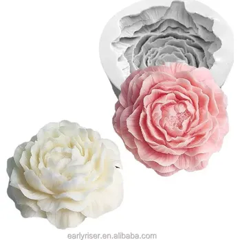 Výroba svíčky Forma na svíčky - Pivoňka (Forma silikonová květ velké pivoňky 95x40mm)