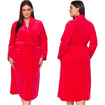 Dámský župan Velurový dámský župan Doctor Nap růžový s kapsami M