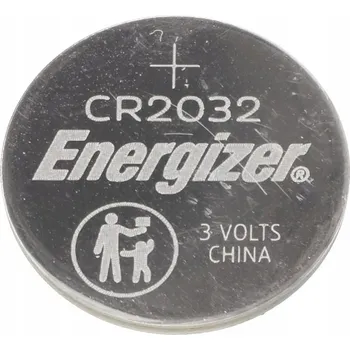 Článková baterie Lithiová baterie ENERGIZER CR2032 3V, průměr 20mm, kulatá, 2 KUSY, blistr