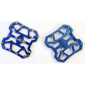 Pedál na kolo Adaptéry Nášlapných Pedálů na Kolo + Kufry SPD MTB BLUE