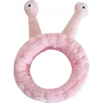 Čelenka ECARLA kosmetická čelenka do vlasů Hlemýžď 20x5cm Růžová OPK22R