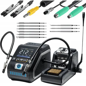 Páječka Stacja lutownicza Fnirsi DWS-200 F245 F210 digitální páječka 200W + 9x hrot