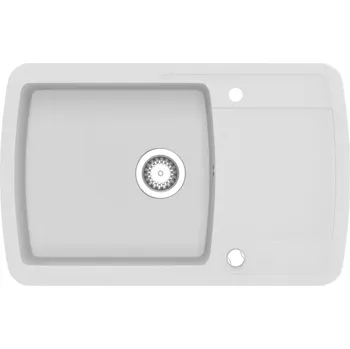 Granitový dřez Granitový kuchyňský dřez bílý 780x500x310 mm