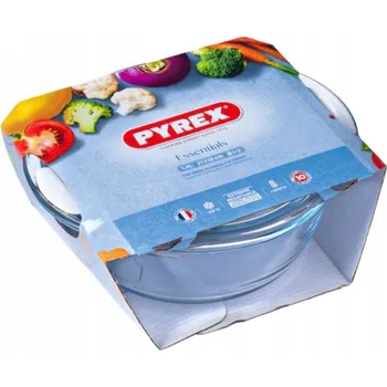 Malá kulatá skleněná zapékací mísa s víkem 1,3 l Pyrex