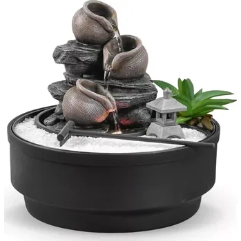 Zvlhčovač vzduchu Zen’Arôme Vodní fontána do bytu Zenová Zahrada Led světlo Zen Oasis