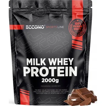 Protein ECCONO MILK WHEY PROTEIN 2KG PROTEIN NA NOC KAZEIN WPC GLYCIN GLUTAMIN Cz
