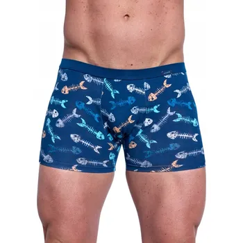 Boxerky CORNETTE boxerky šortky Tattoo 280/247 FISHBONE námořnická modrá XL