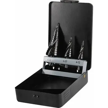 Vrták STUPŇOVITÉ VRTÁKY DO KOVU 3ks 20092