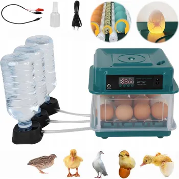 Umělá líheň AUTOMATICKÝ LÍHEŇ NA VEJCE PRO 9 KS, INKUBÁTOR S AUTOMATICKÝM OTÁČENÍM
