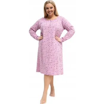 Dámská košile Košile Noční Dámská Plus Size s knoflíky u výstřihu