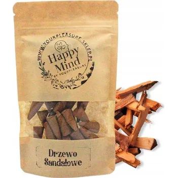 Vonný olej Vonné kužely Santalové dřevo HAPPY MIND, 30 ks