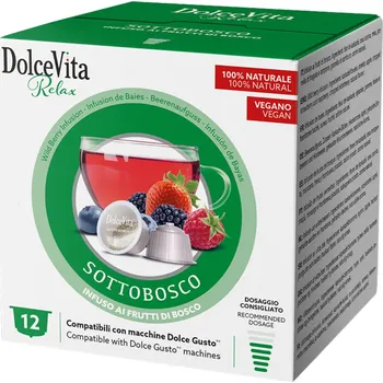 Dolce Vita Italfoods Dolce Vita bylinný čaj Lesní směs do Dolce Gusto 12 kapslí