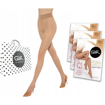 Dámské punčochy Punčocháče hladké Gatta Comfort Style 20den béžové Visone velikost 2