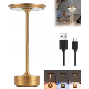 Lampička LED Stolní lampa noční lampa dotyková, na stůl, do ložnice, 3 barvy světla