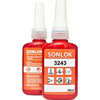 Průmyslové lepidlo LEPIDLO SONLOK 3243 50ml NA ŠROUBY STŘEDNÍ SÍLA MODRÉ lepidlo na závity těsnivo
