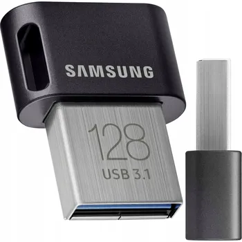 USB flash disk Flash disk Samsung FIT Plus 128 GB USB 2.0, USB 3.0, USB 3.1 šedý