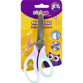 Školní nůžky Strigo fialovo-mátové