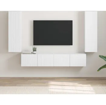 Obývací stěna vidaXL TV wall cabinet 2 pcs Bílá 30 x 31 x 100 cm kompozitní dřevo [892310]