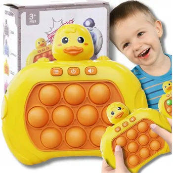 POP IT ELEKTRONICKÁ DOVEDNOSTNÍ HRA POP IT ANTISTRESOVÁ PRO DĚTI KACHNA POPIT
