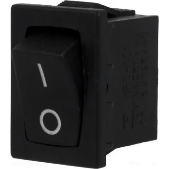 vypínač NINIGI ROCKER SPST pol: 2 ON-OFF 3A/250VAC černá není 35mΩ -30÷80C