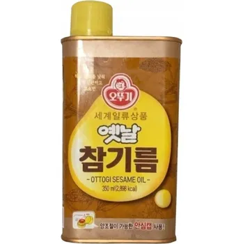 Přisada na vaření a pečení Ottogi Sezamový olej z pražených sezamových semínek na saláty, dipy, Asie 350ml