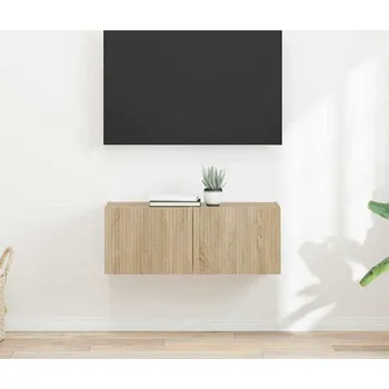 Obývací stěna vidaXL TV wall cabinet 2 pcs Sonoma 60 x 31 x 29.5 cm kompozitní dřevo [892174]