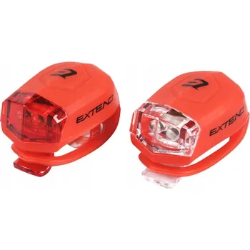 Cyklosvítilna SADA CYKLISTICKÝCH SVĚTEL EXTEND FROGGIES RED