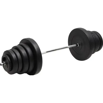 vidaXL Obouruční činka se závažím 90 kg [3145021]