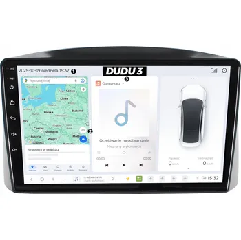 GPS navigace DUDUAUTO AUTORÁDIO NAVIGACE JEEP GRAND CHEROKEE ANDROID DUDU3 QLED 4/64GB