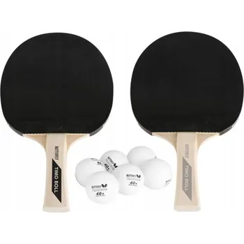Pingpongová pálka Pálky na stolní tenis BUTTERFLY Timo Boll Set 2 ks + 6 míčků
