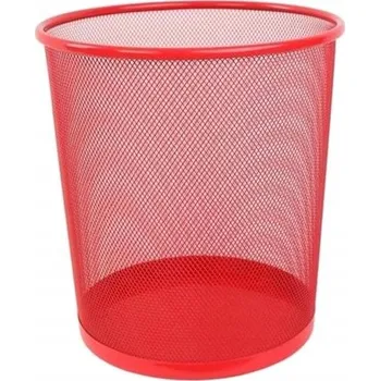 Odpadkový koš Odpadkový koš kovový Net 10 l červený