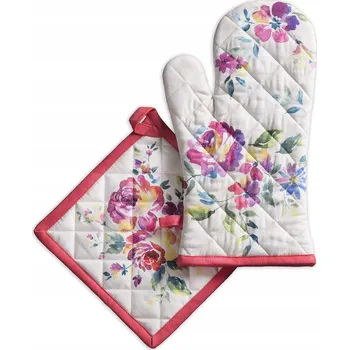 Chňapka Maison d' Hermine Kuchyňské Rukavice a Chňapka na Hrnec, Ručně Malované