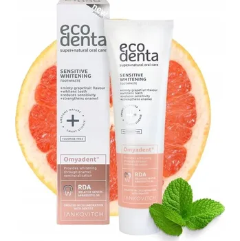 zubní pasta Zubní pasta Ecodenta bělící bez fluoru 100 ml pro dospělé