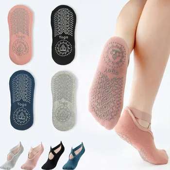 Dámské ponožky PONOŽKY NA JÓGU PONOŽKY NA TANEČNÍ TANEC PILATES x 4 páry