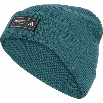 Pokrývka hlavy Adidas zimní čepice beanie zelená, velikost M/L
