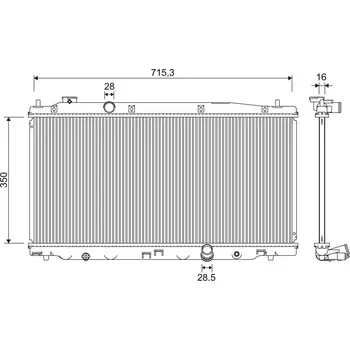 Chladič motoru Chladič, chlazení motoru VALEO 701352