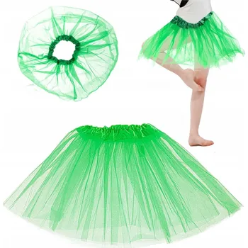 Dětská tylová sukně zelená