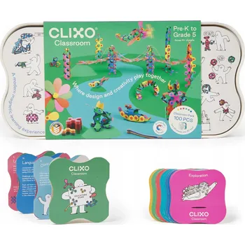 ostatní stavebnice CLIXO Classroom - magnetická sada 100 kusů