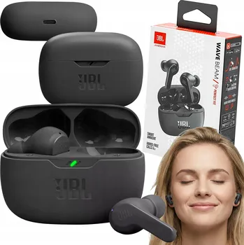 Sluchátka Bezdrátová sluchátka do uší JBL Wave Beam TWS Bluetooth 5.1, černá