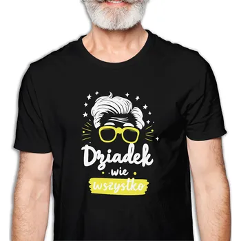 Pánské tričko Tričko pánské černé "Děda Ví Všechno" ideální 3XL