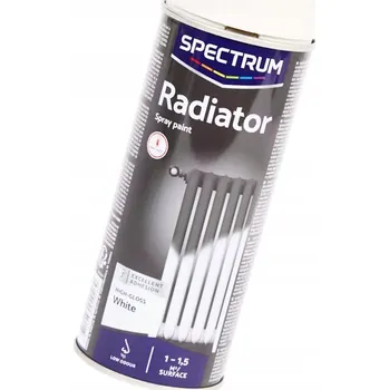 barva na zeď Barva barva Spectrum na kov, tepelně odolná, sprej bílý lesk 0,40 l