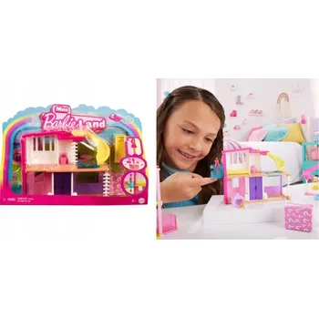 Panenka Barbie Mini BarbieLand Mini domeček pro panenky a mini panenka Sada HYF44 HYF47