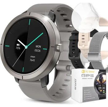 Hodinky Chytré Hodinky JG Smart dámské GPS 5ATM AMOLED stříbrné