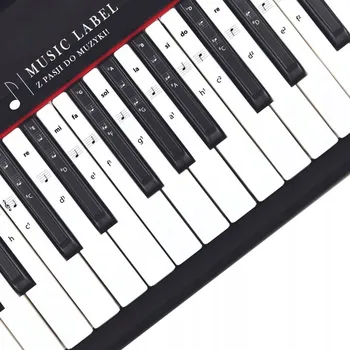 Samolepky MusicLabel noty na klávesy klavír solmizace