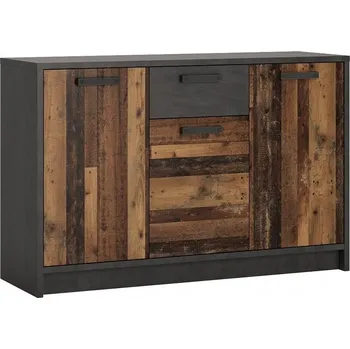 Komoda Komoda Meble Wójcik 128 x 42 x 84 cm černá, retro dřevo